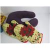 Image 2 : (2) Knitted Shawls - Neck Pillow - Aprons - Blankets - Oven Mits