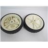 Image 2 : (4) Lawnmower Wheels ((2) 6" (2) 6 3/4")