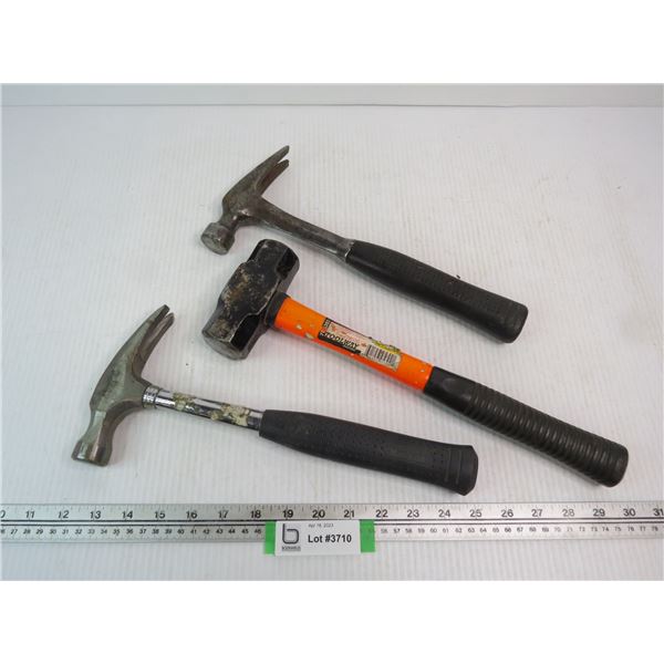 3Lb. Sledge Hammer - (2) Carpenters Hammers