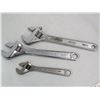 Image 5 : (3) Crescent Wrenches - Task - True Craft - Made in China