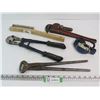 Image 1 : Dasco Nipper Nail Puller - 14" Bolt Cutter - Ratchet Strap - Wire Brush - Pipe Wrench