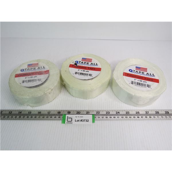 (3) Rolls of Tape-All Filament Tape