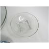 Image 3 : Bubble Glass Plates - Matching Glass Bowls - Glass Pan Lid