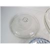 Image 4 : Bubble Glass Plates - Matching Glass Bowls - Glass Pan Lid