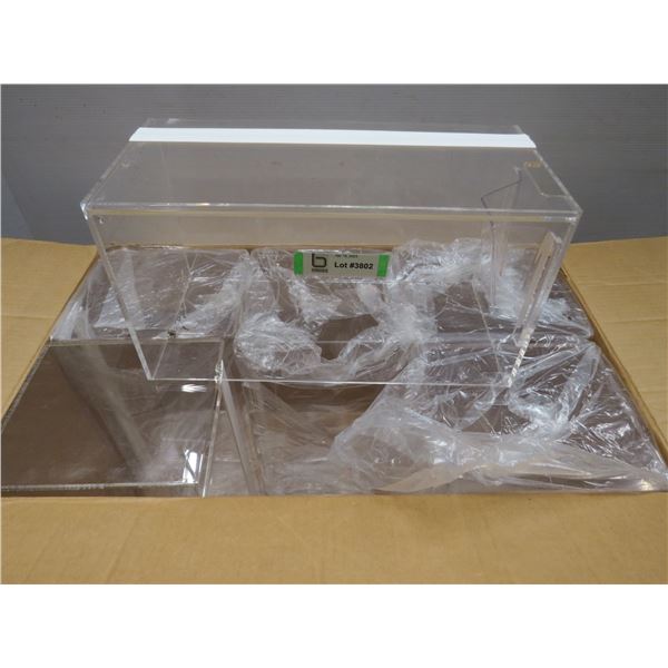 (6) Plastic Display Containers in Box - Bodnarus Auctioneering