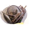 Image 3 : Misc bucket of automotive metal pieces