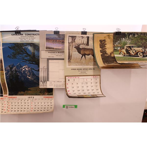 Various Old Calenders-1975, 1981, etc