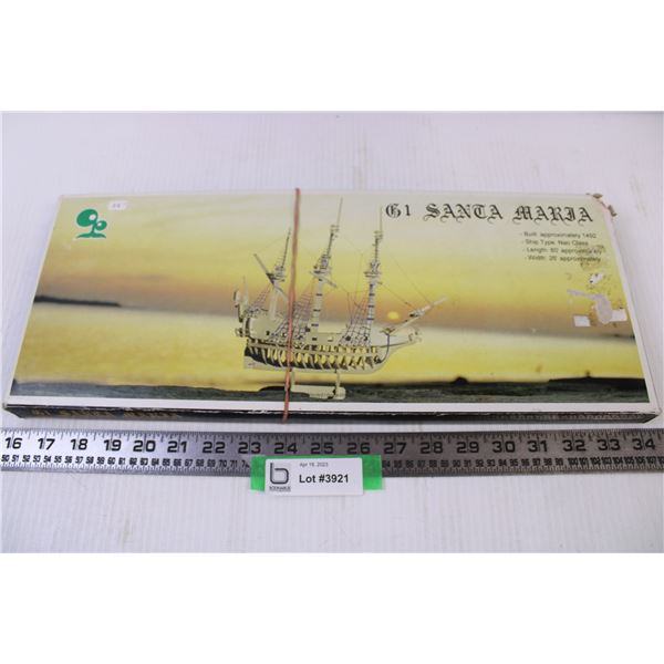 Santa Maria wooden model kit still in box