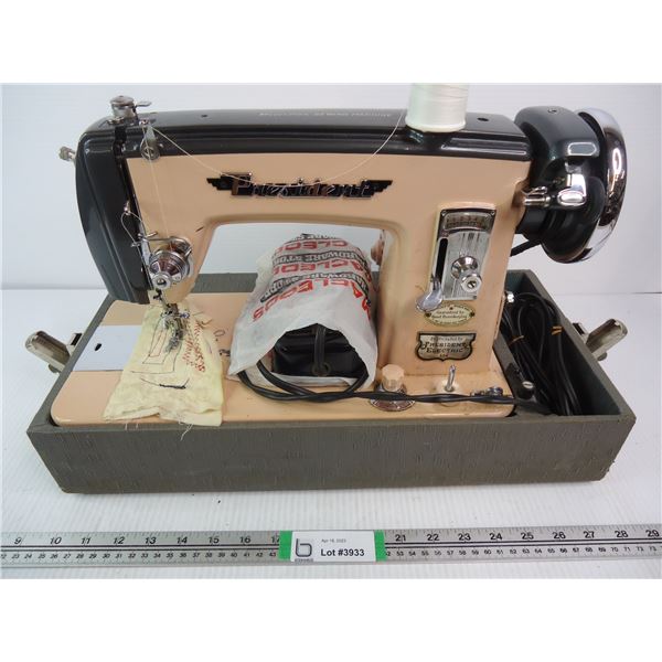  President  Brand Perfection Sewing Machine-(untested)