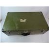 Image 2 : Vintage Metal Military Green Suitcase