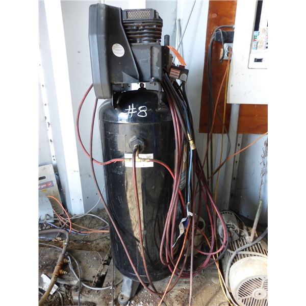 Sanborn 60-gal, 3.7 HP Upright Air compressor, SN. M03210311A