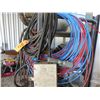Image 4 : Qty of cords, air line hose, hoses and misc.