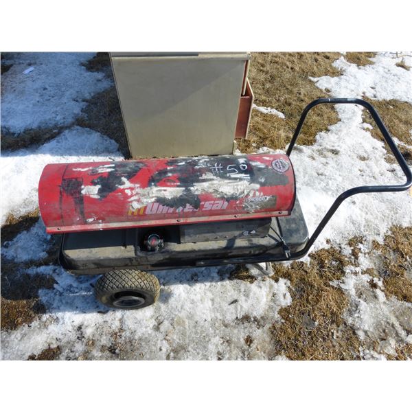 165 000 BTU diesel forced air heater (working)
