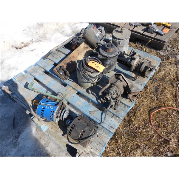 Pallet of elec. Motors, turbos