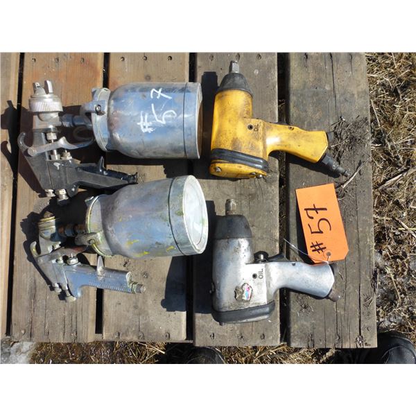 2- 3/8 impacts, 2- air paint guns