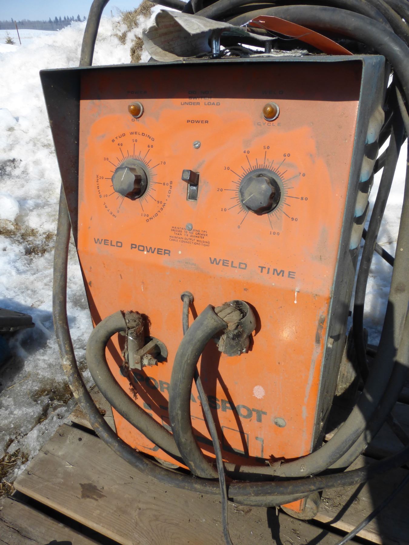 Porta spot, spot welder, 220V, working
