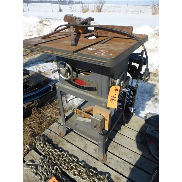 Beaver table saw, working