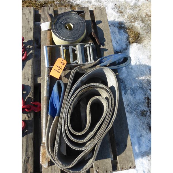 4" Rachet strap and 6" Recovery strap