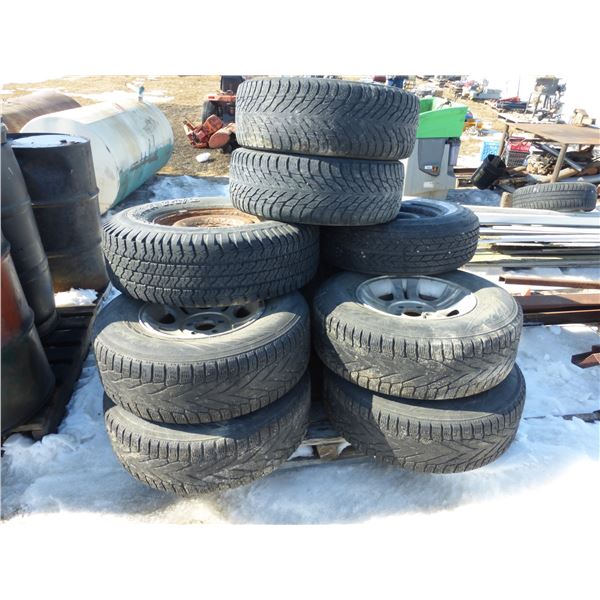 12- various rims and tires