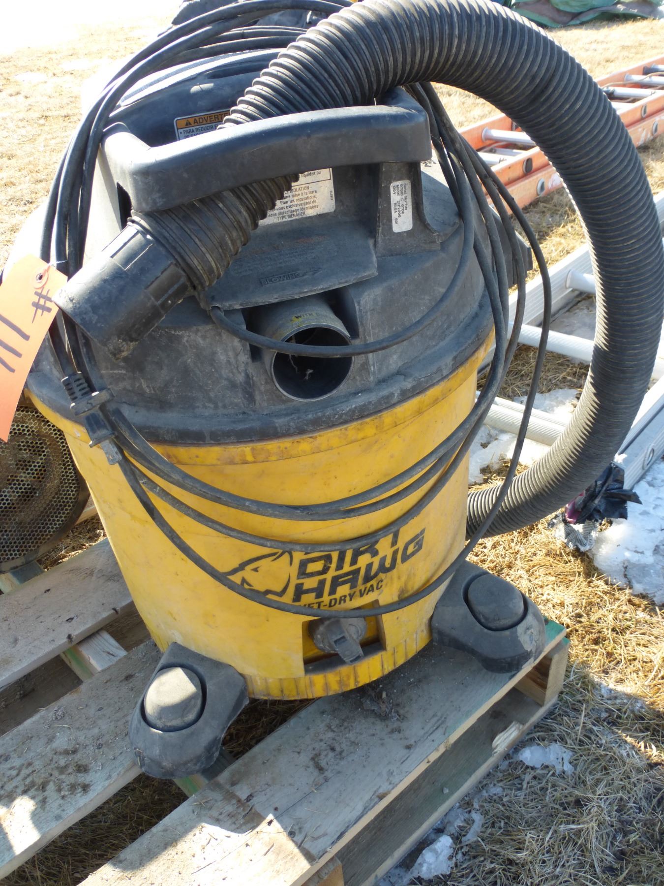 Dirt Hawg, 5HP, 12gal, wet dry vac