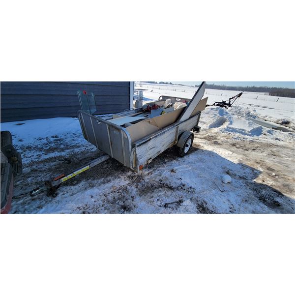 52" x 8 ft S/A trailer, no visible SN. Bill of Sale Only