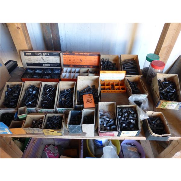 Qty of new bolts, Allan screws, spring bins, etc.