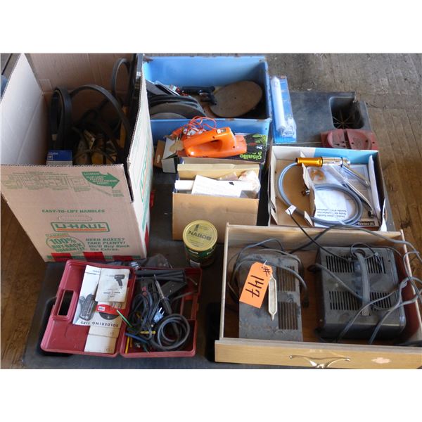 Soldering gun, 2- battery chargers