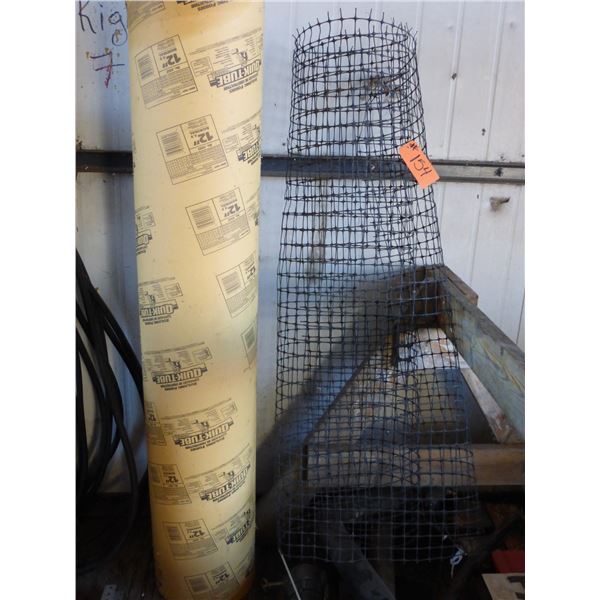 Mesh and plastic pipe