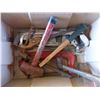Image 2 : 2- Boxes of C-clamps, saw, hammers, etc.