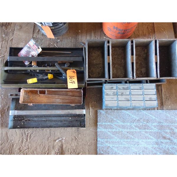 Tool trays, bread pans, plastic storage bins