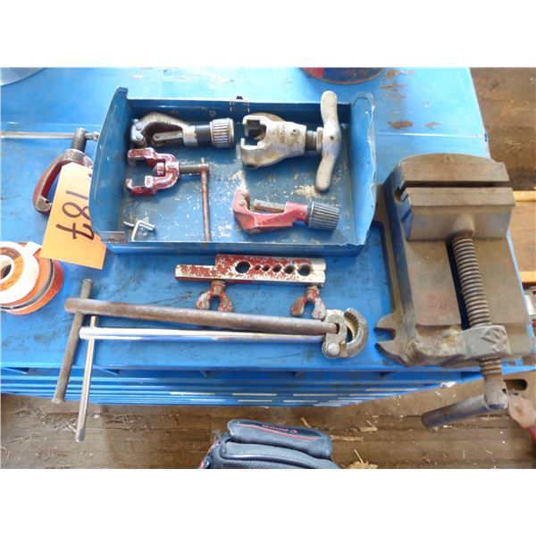 4 1/2" vise & misc. flaring tools