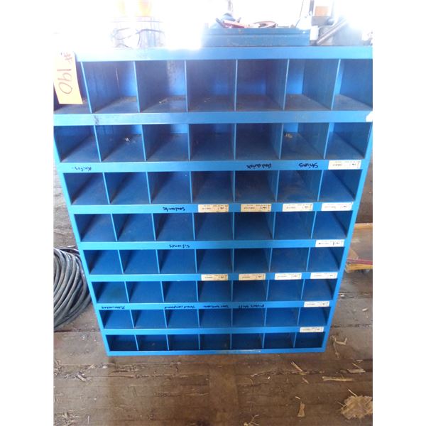 Blue bolt bin (56 comp.)