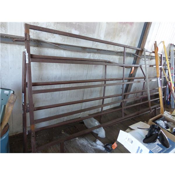 2- Steel gates (1- has a top bent pipe)