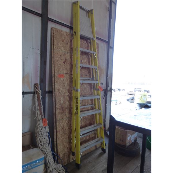 Yellow 10 ft fibre glass ladder