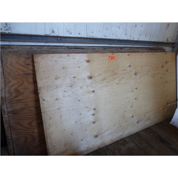 8- Sheets of plywood, (1- 3/4" and 7- 1/4" thickness)