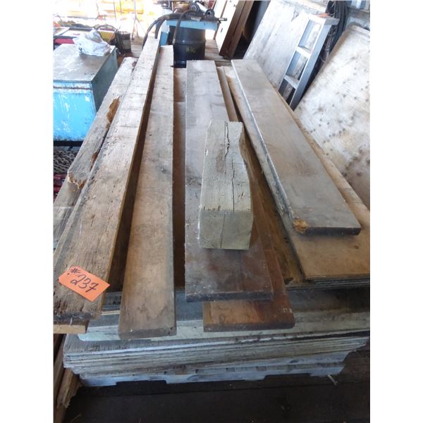 Misc. wood & pieces of plywood