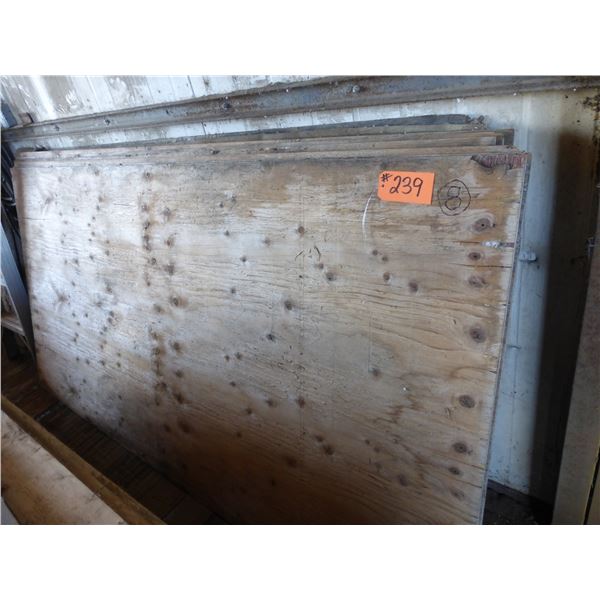 8- sheets of 3/8" plywood