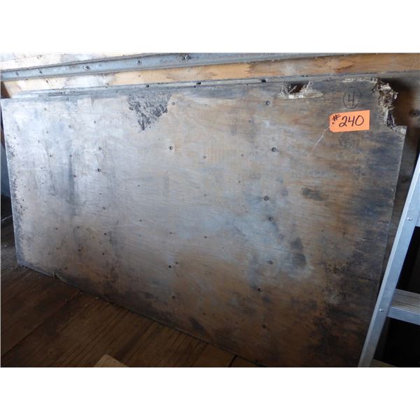 4- sheets of 3/4" plywood