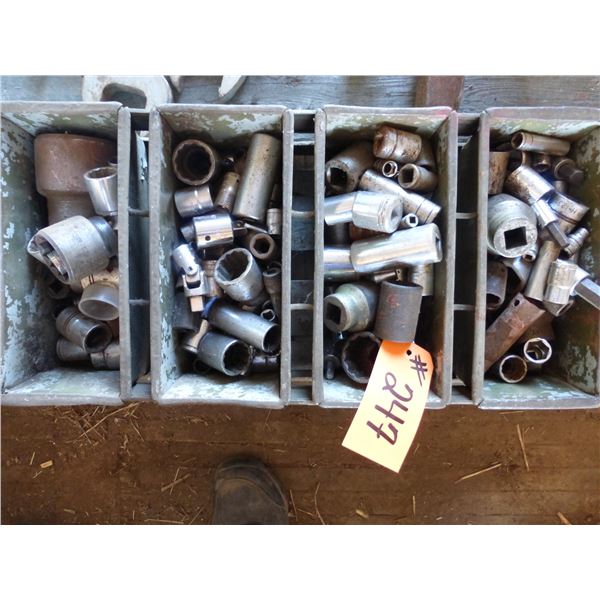 Tray of various sockets