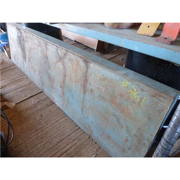 2- Metal barrels and 2- 2' x 10' table tops