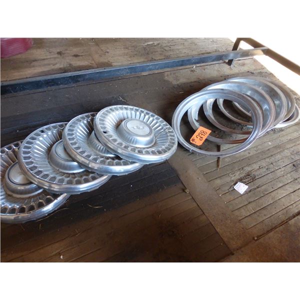 5- Beauty rings & 4- hub caps