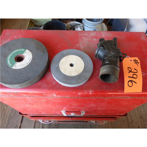 2- Grind stones (6" & 8") & barrel spout