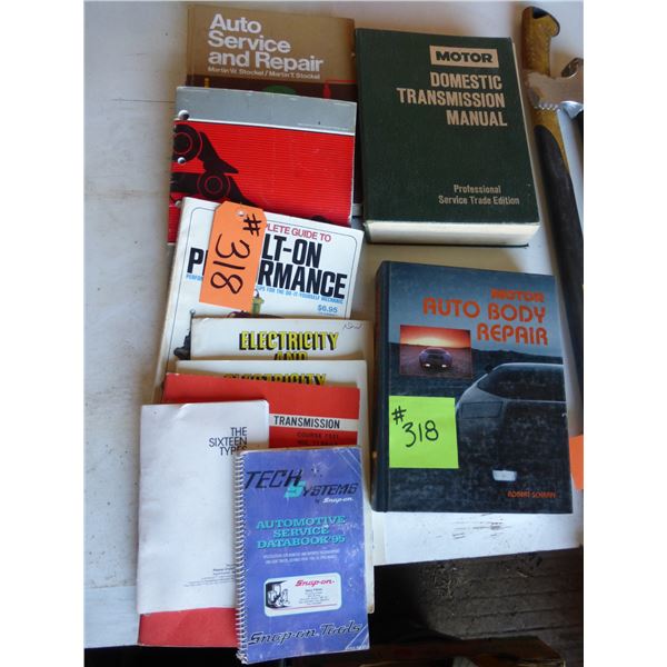 Approx. 10 auto service manuals