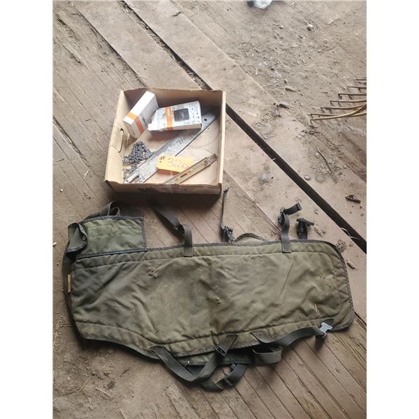 Chainsaw bar, guide, safety saw chaps