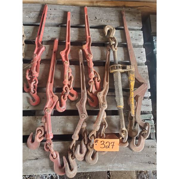 Approx. 7- Chain boomers and 1- ratcheting boomer