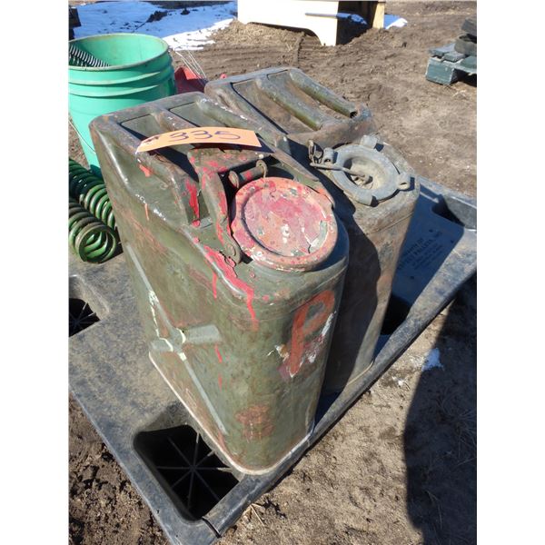 2- Metal gas cans