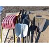 Image 2 : 6- Shovels, post hole digger and hoe