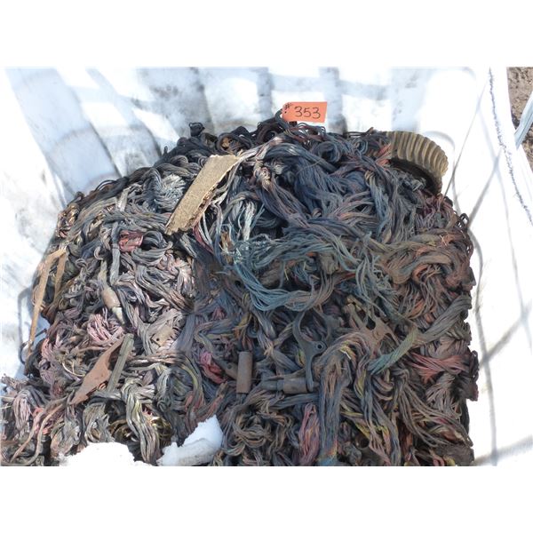 Crate of stripped copper wire