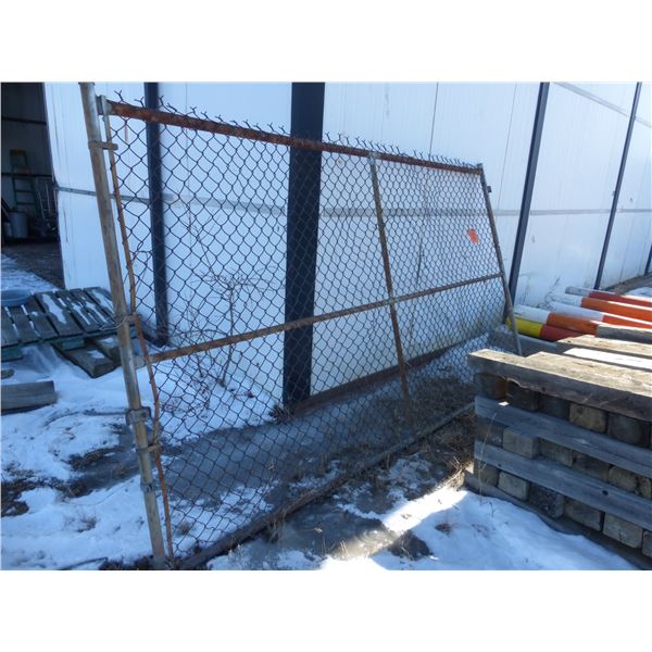 Approx 10 ft chain-link gate