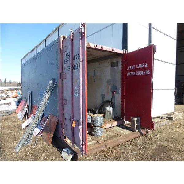 20' Seacan (Roof is leaking, Buyer to load out)